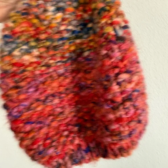 Free People Womens Rare Multi Knit Beanie Hat, OS - Picture 4 of 5